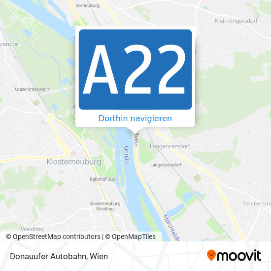 Donauufer Autobahn Karte