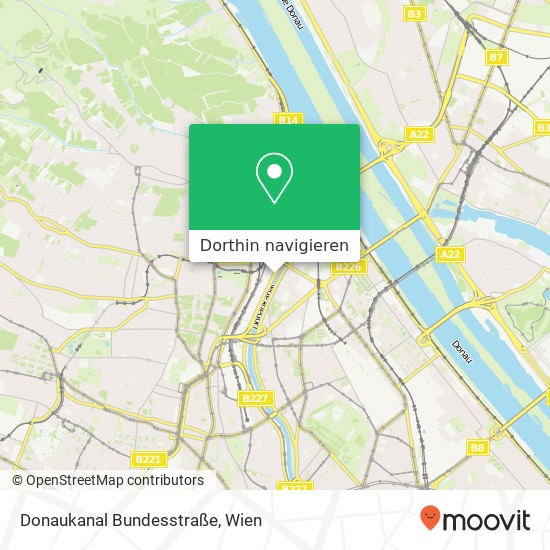 Donaukanal Bundesstraße Karte