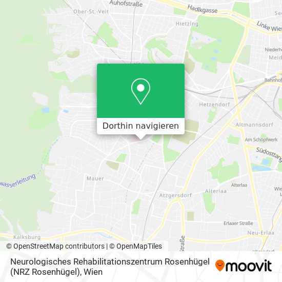 Neurologisches Rehabilitationszentrum Rosenhügel (NRZ Rosenhügel) Karte