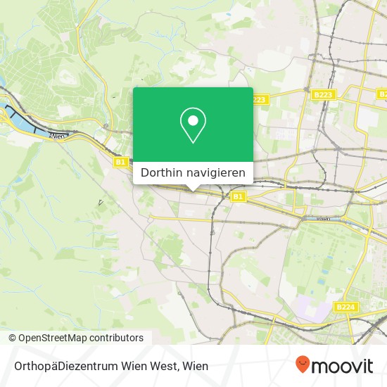 OrthopäDiezentrum Wien West Karte