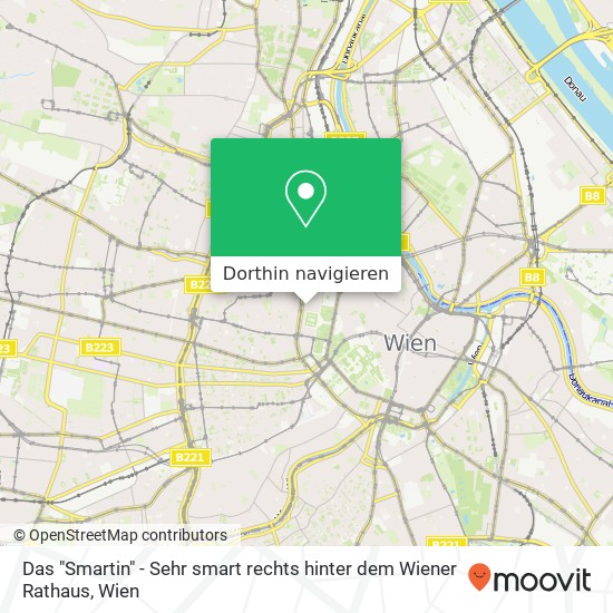 Das "Smartin" - Sehr smart rechts hinter dem Wiener Rathaus Karte