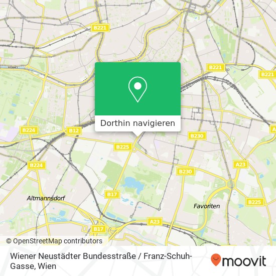 Wiener Neustädter Bundesstraße / Franz-Schuh-Gasse Karte