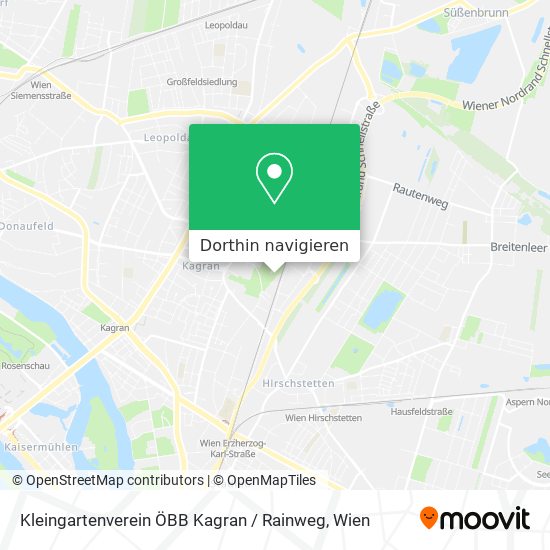 Kleingartenverein ÖBB Kagran / Rainweg Karte