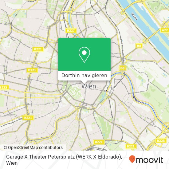Garage X Theater Petersplatz (WERK X-Eldorado) Karte