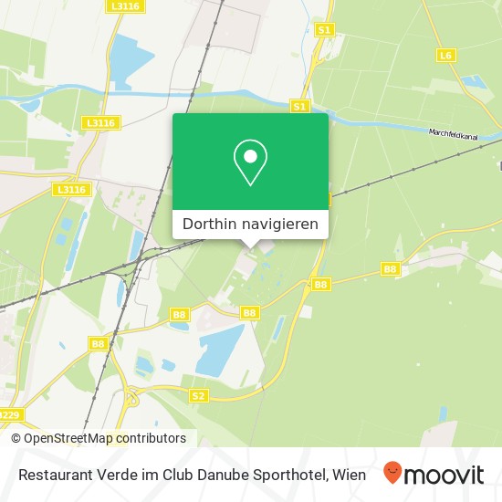 Restaurant Verde im Club Danube Sporthotel Karte