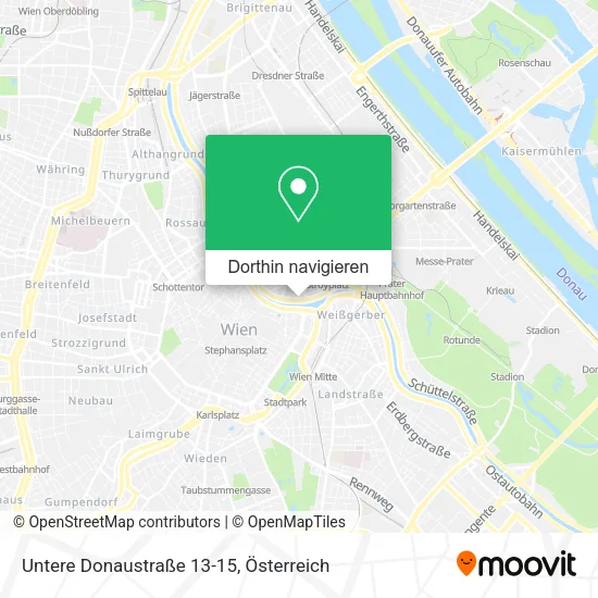 Untere Donaustraße 13-15 Karte