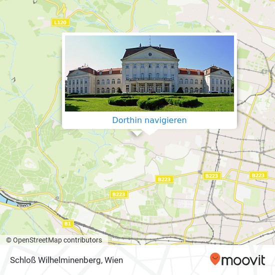 Schloß Wilhelminenberg Karte