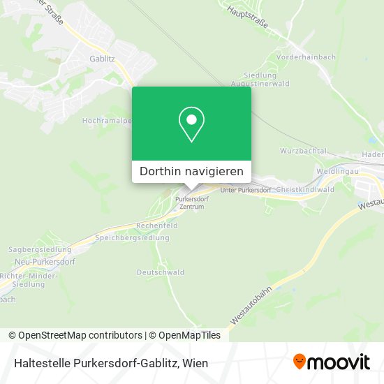 Haltestelle Purkersdorf-Gablitz Karte