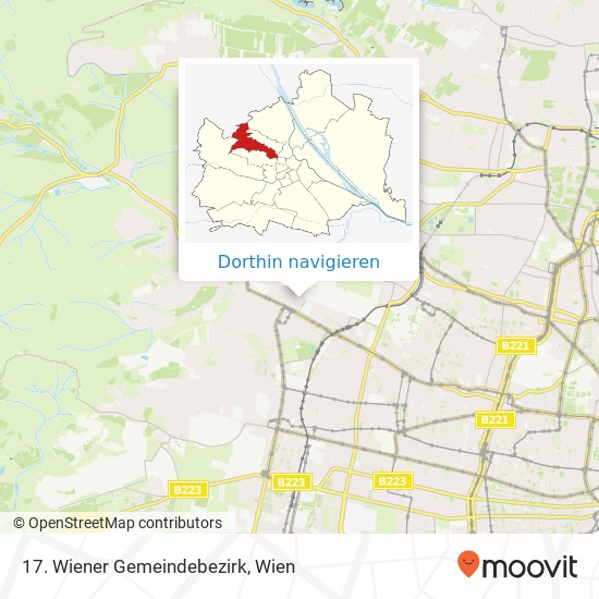 17. Wiener Gemeindebezirk Karte