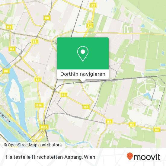 Haltestelle Hirschstetten-Aspang Karte