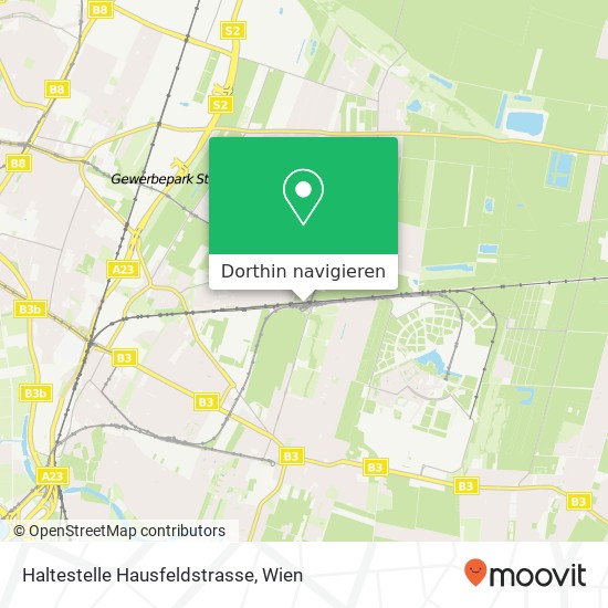 Haltestelle Hausfeldstrasse Karte