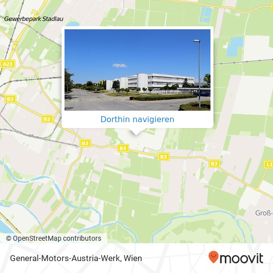 General-Motors-Austria-Werk Karte