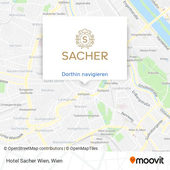 Hotel Sacher Wien Karte