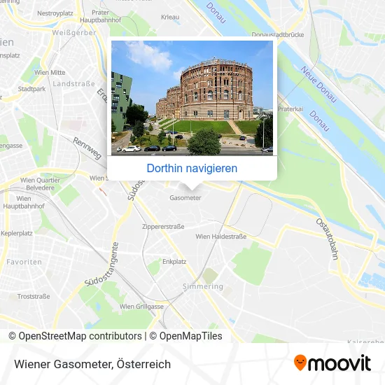 Wiener Gasometer Karte