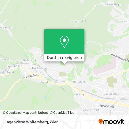 Lagerwiese Wolfersberg Karte