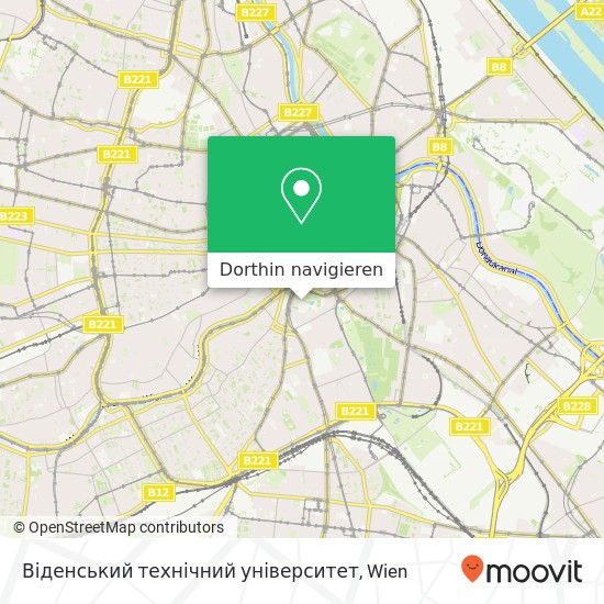 Віденський технічний університет Karte