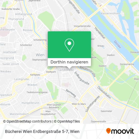 Bücherei Wien Erdbergstraße 5-7 Karte