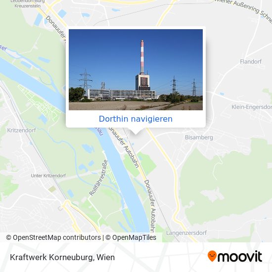 Kraftwerk Korneuburg Karte