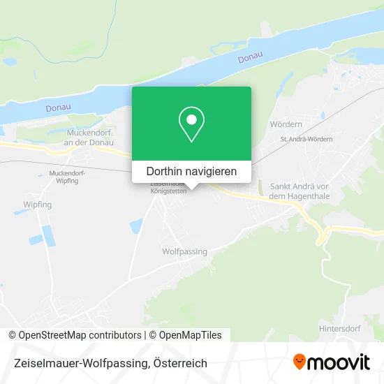 Zeiselmauer-Wolfpassing Karte