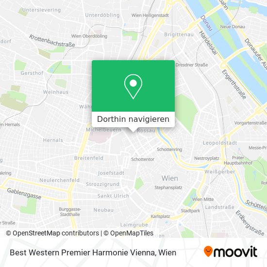 Best Western Premier Harmonie Vienna Karte