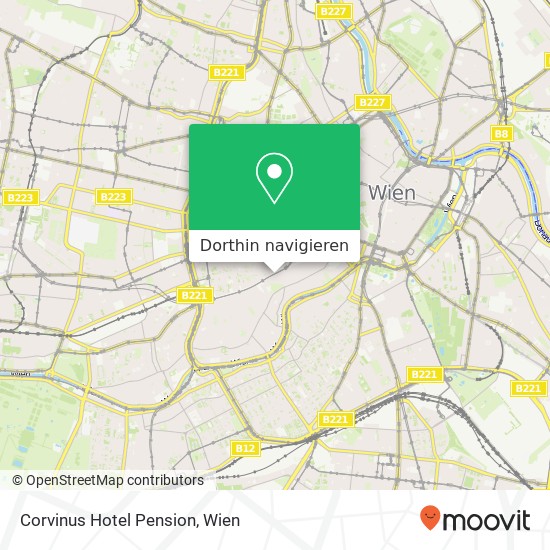 Corvinus Hotel Pension Karte