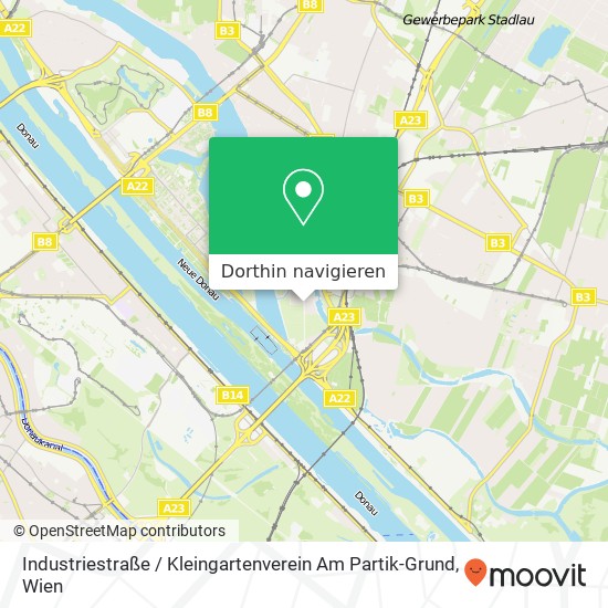 Industriestraße / Kleingartenverein Am Partik-Grund Karte