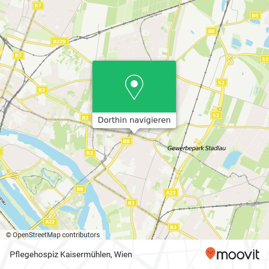 Pflegehospiz Kaisermühlen Karte