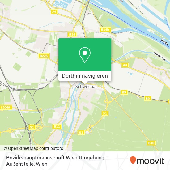 Bezirkshauptmannschaft Wien-Umgebung - Außenstelle Karte
