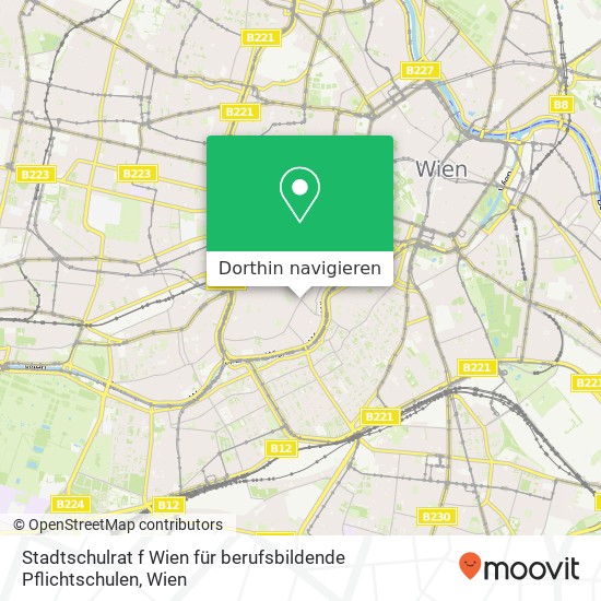 Stadtschulrat f Wien für berufsbildende Pflichtschulen Karte