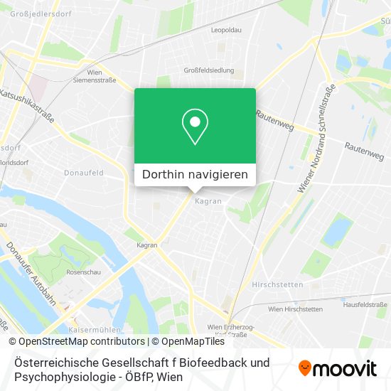 Österreichische Gesellschaft f Biofeedback und Psychophysiologie - ÖBfP Karte