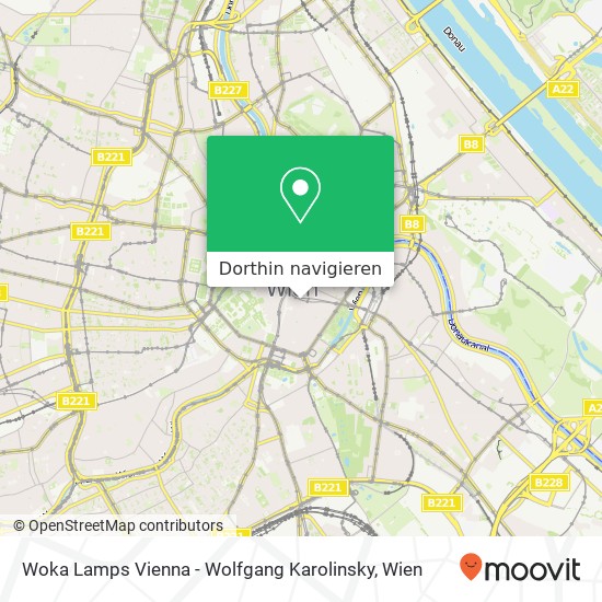 Woka Lamps Vienna - Wolfgang Karolinsky Karte
