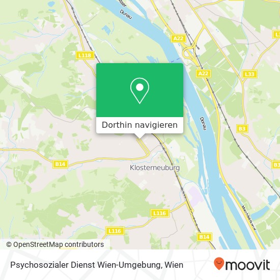 Psychosozialer Dienst Wien-Umgebung Karte