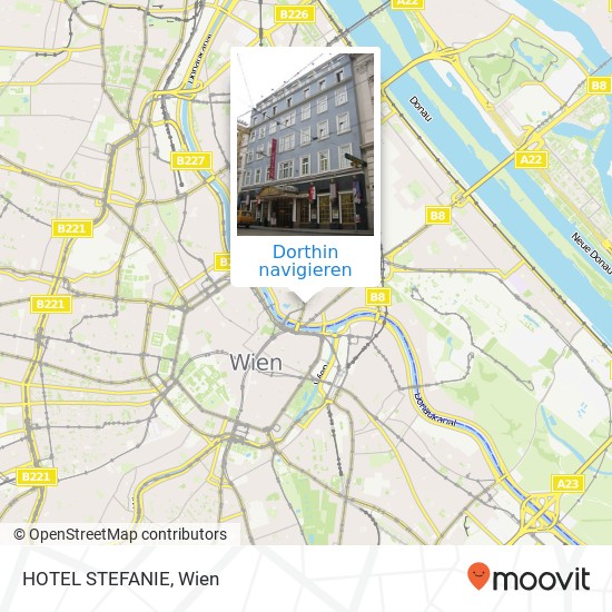 HOTEL STEFANIE Karte