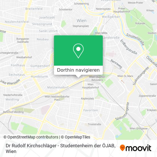 Dr Rudolf Kirchschläger - Studentenheim der ÖJAB Karte