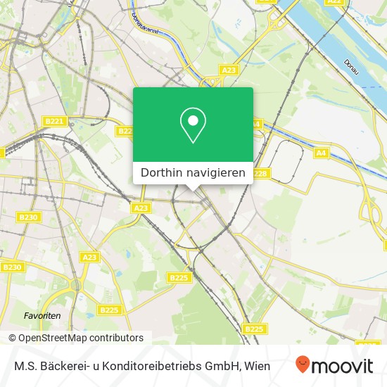 M.S. Bäckerei- u Konditoreibetriebs GmbH Karte