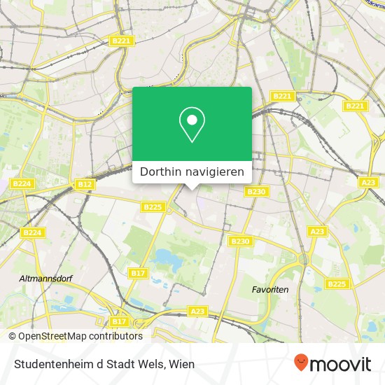 Studentenheim d Stadt Wels Karte