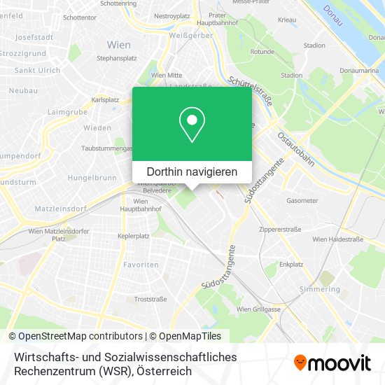 Wirtschafts- und Sozialwissenschaftliches Rechenzentrum (WSR) Karte