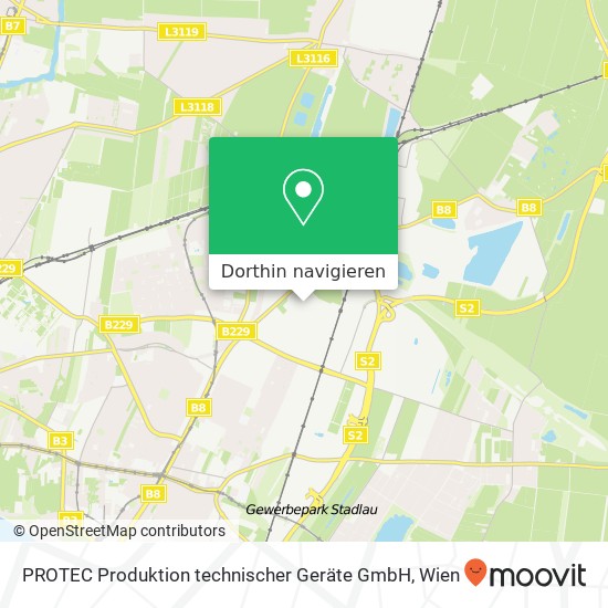 PROTEC Produktion technischer Geräte GmbH Karte