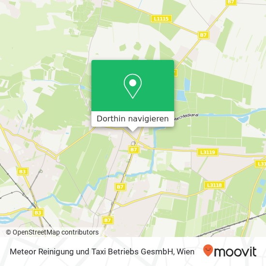 Meteor Reinigung und Taxi Betriebs GesmbH Karte