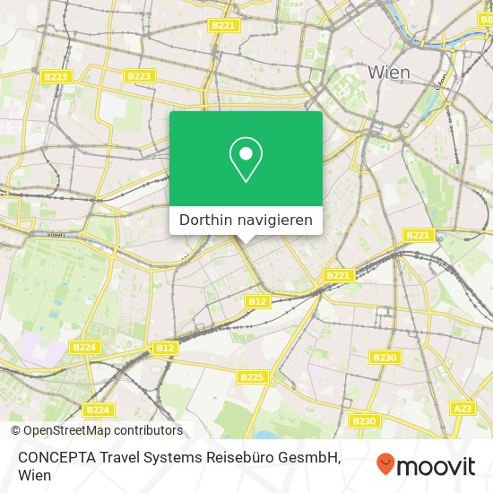 CONCEPTA Travel Systems Reisebüro GesmbH Karte