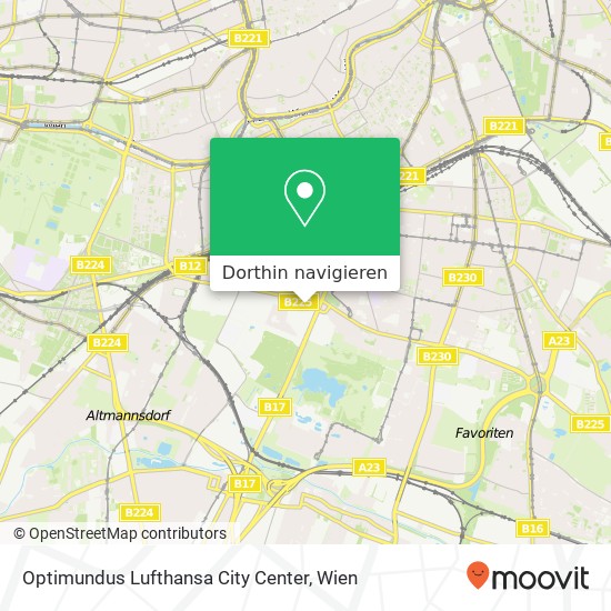 Optimundus Lufthansa City Center Karte