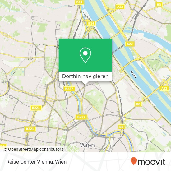 Reise Center Vienna Karte