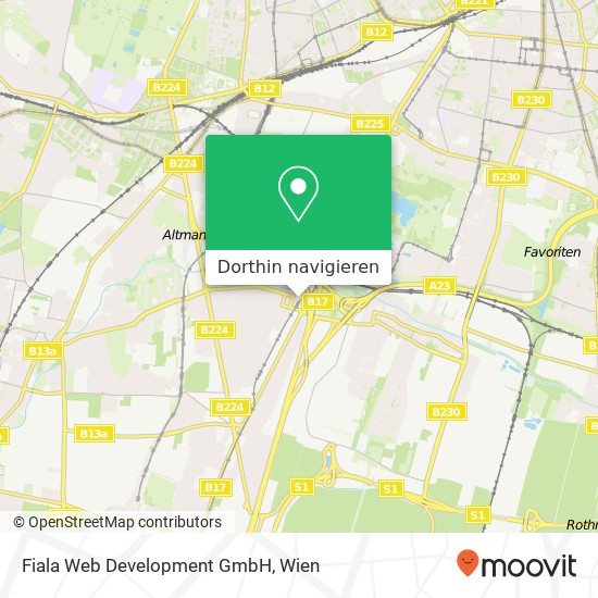 Fiala Web Development GmbH Karte