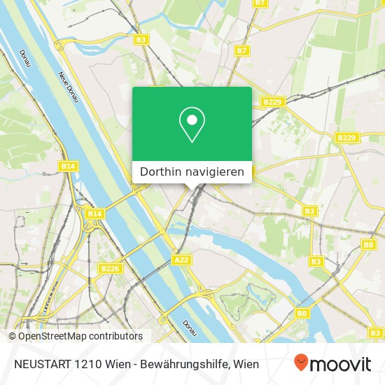 NEUSTART 1210 Wien - Bewährungshilfe Karte