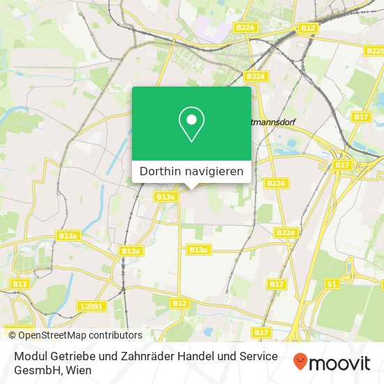 Modul Getriebe und Zahnräder Handel und Service GesmbH Karte