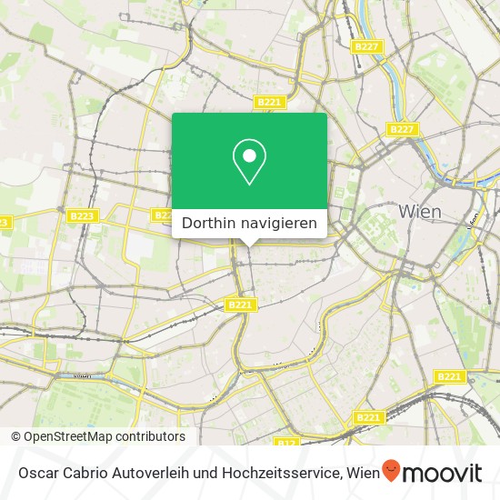 Oscar Cabrio Autoverleih und Hochzeitsservice Karte