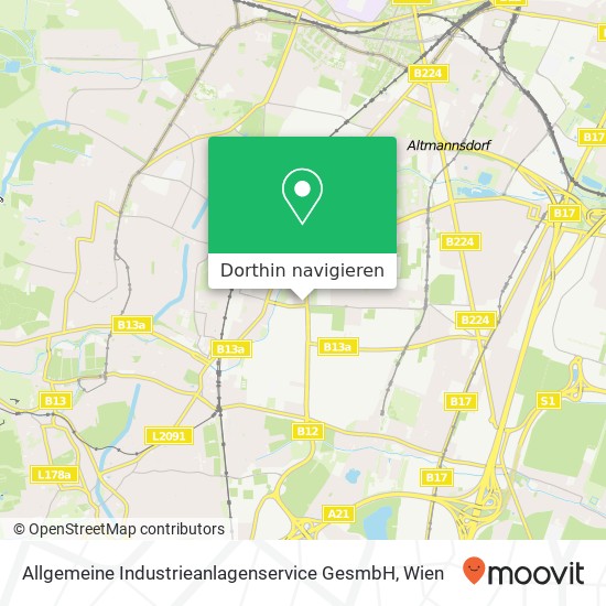 Allgemeine Industrieanlagenservice GesmbH Karte