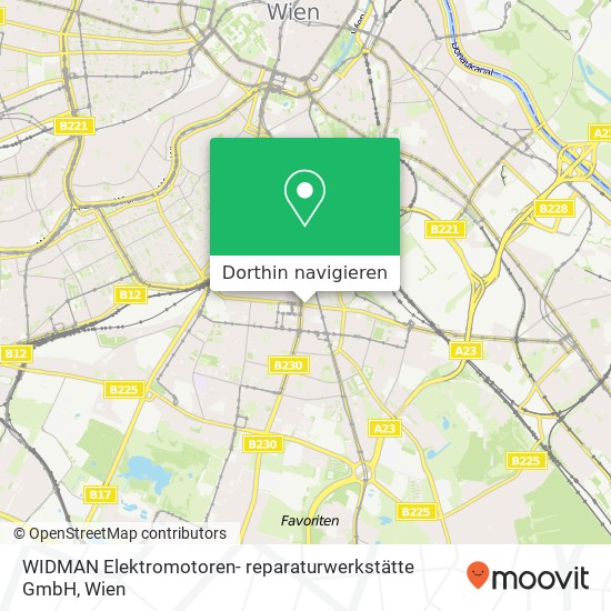 WIDMAN Elektromotoren- reparaturwerkstätte GmbH Karte