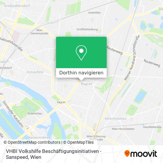 VHBI Volkshilfe Beschäftigungsinitiativen - Sanspeed Karte