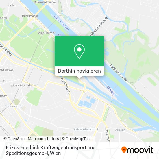 Frikus Friedrich Kraftwagentransport und SpeditionsgesmbH Karte